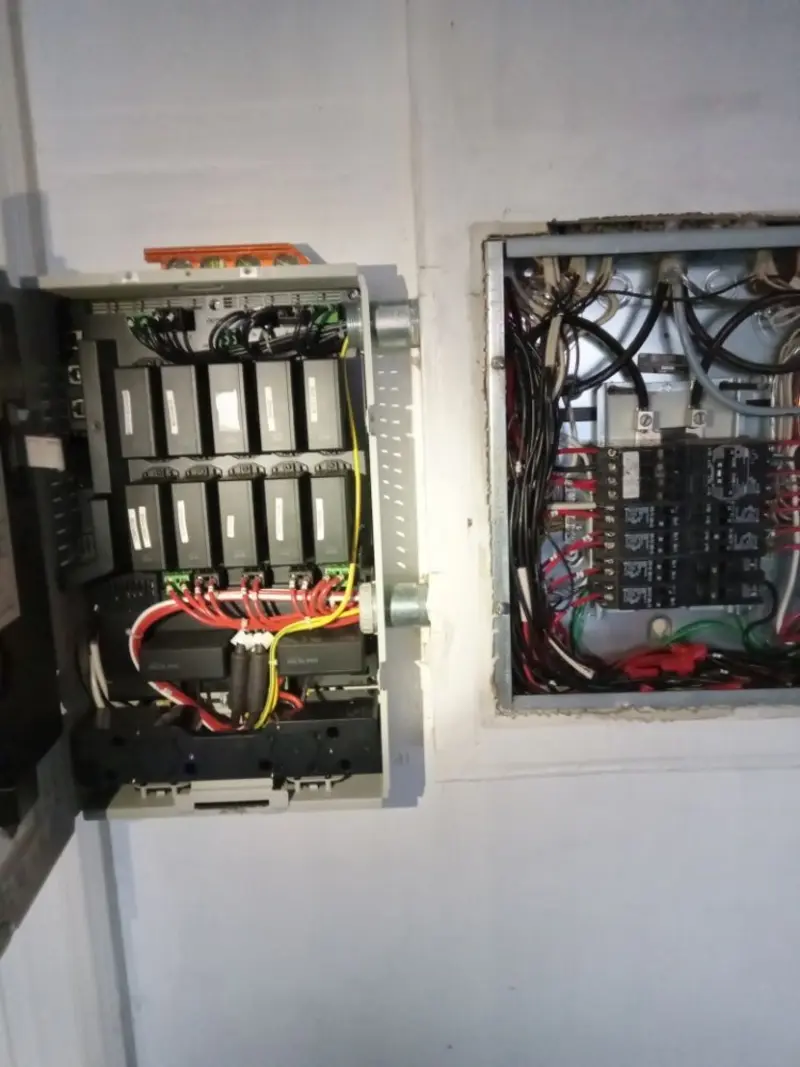 Electrical panel upgrade completed for Security Camera Wiring in Valinda